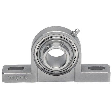Dodge Industrial Pillow Block Bearing, 2 Bolt Pillow Block, 1-15/16 in. Bore, 2-1/4 in. Base to Center Height P2B-SCEZ-115-SHSS